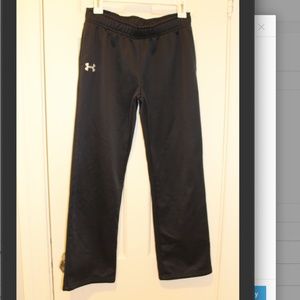 Boys Large Black Under Armour Sweatpants